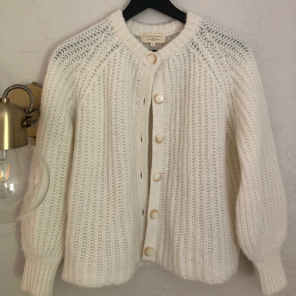 Sézane Emile Cardigan Ecru